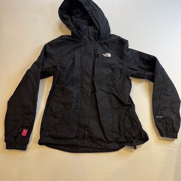 The North Face Women's M Black Rain Jacket with Hood - Picture 1 of 9